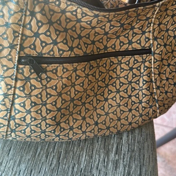 Beautiful flower print leather bag - Picture 7 of 10